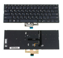 Клавіатура для ноутбука ASUS (UX433 series) rus, black, без фрейма, підсвічування клавіш NBB-74805