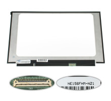 Матриця 15.6 NE156FHM-NZ1 (1920*1080, 40pin(eDP, IPS, 240HZ), LED, SLIM(без планок та вушок), матова, роз'єм праворуч знизу) ноутбука NBB-78360