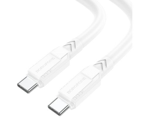 Кабель USB Borofone BX81 60W Type-C to Type-C Колір Білий 6974443386127