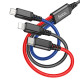 Кабель USB Hoco X76 3-in-1 IP+Type-C+Micro 2A Колір Чорний 6931474767400 ma29773_3608584