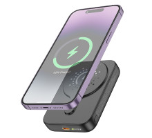 Універсальна Мобільна Батарея Power Bank Hoco J117A Esteem PD20W magnetic 10000mAh Колір Чорний 6942007605823