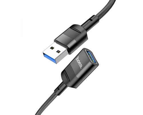 USB Подовжувач Hoco U107 USB male to USB female USB3.0 Колір Чорний 6931474761910