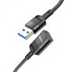 USB Подовжувач Hoco U107 USB male to USB female USB3.0 Колір Чорний 6931474761910