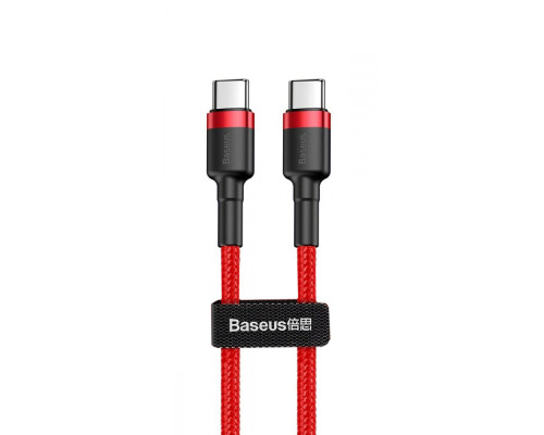 Кабель Baseus Cafule Type-C to Type-C PD 2.0 60W (1m) red