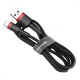 Кабель Baseus Cafule Lightning 1.5A (2m) red/black