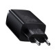 МЗП Baseus Compact Quick Charger 30W QC+ PD (1Type-C + 2USB) black