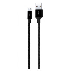 Кабель Proove Light Weft Micro USB 2.4A (1m) black