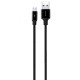 Кабель Proove Light Weft Micro USB 2.4A (1m) black