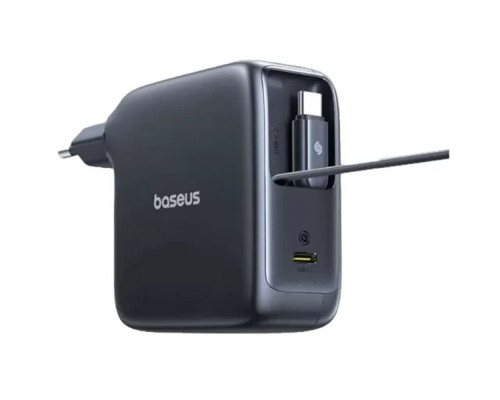 МЗП Baseus EnerCore CJ21 Fast Charger with Dual Retractable Cables 67W (3 Type-C) black 2003000335040 6932172697167