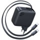 МЗП Baseus EnerCore CJ21 Fast Charger with Dual Retractable Cables 67W (3 Type-C) black 2003000335040 6932172697167