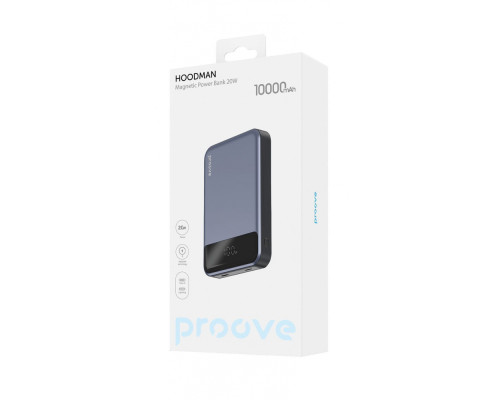 Портативна Батарея Proove Hoodman Magnetic 20W 10000mAh gray