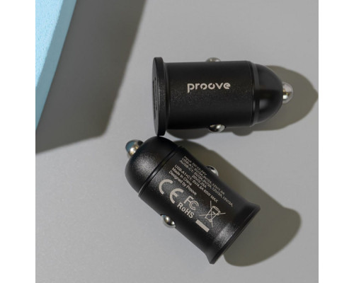 АЗП Proove Tiny Power Pro 65W (USB + Type-C) black