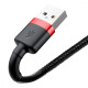 Кабель Baseus Cafule Lightning 1.5A (2m) red/black