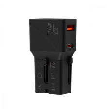 Travel Adapter Yesido MC17 Type-C 20W (UK/EU/US/AUS) black