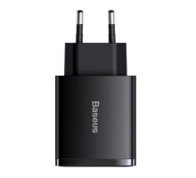 МЗП Baseus Compact Quick Charger 30W (Type-C + 2USB) black 2001000426355 6953156207295