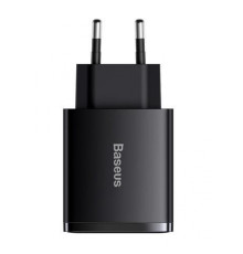 МЗП Baseus Compact Quick Charger 30W QC+ PD (1Type-C + 2USB) black