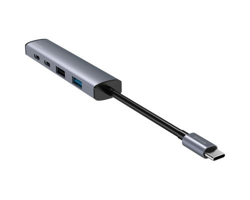 Type-C-Хаб Proove Arc Link 5 in 1 (2*USB + 3*Type-C) silver 2003000318180 6901112136486