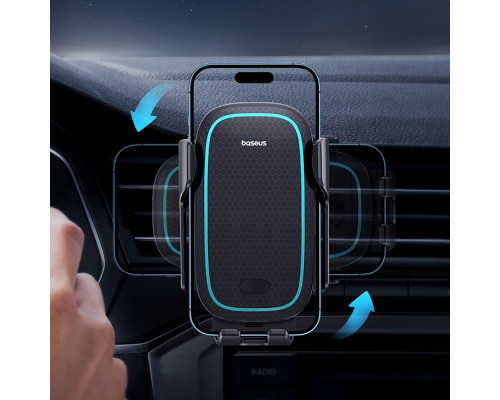 Автомобільний тримач з Бездротовим ЗП Baseus Milky Way Pro 15W black 2001001476151 6932172635923