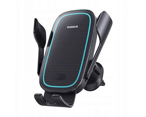 Автомобільний тримач з Бездротовим ЗП Baseus Milky Way Pro 15W black 2001001476151 6932172635923