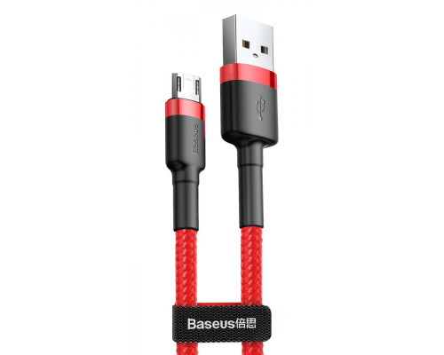 Кабель Baseus Cafule Micro USB 2.4A (0.5m) red
