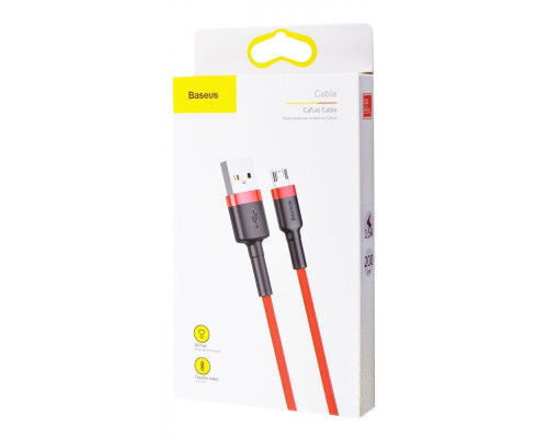 Кабель Baseus Cafule Micro USB 2.4A (0.5m) red