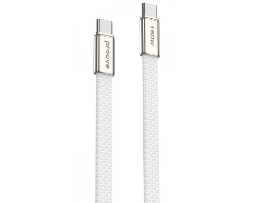 Кабель Proove AirLine Type-C to Type-C 60W (1m) white 2003000298918 6901116177072