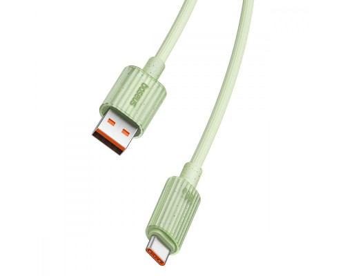 Кабель Baseus Habitat Series Fast Charging USB to Type-C 100W (1m) green