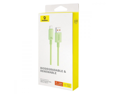Кабель Baseus Habitat Series Fast Charging USB to Type-C 100W (1m) green