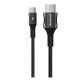 Кабель Proove Braided Scout Micro USB 2.4A (1m) black