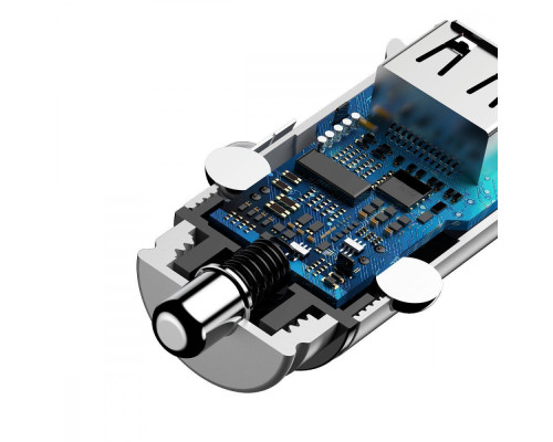 АЗП Baseus Circular Plastic PD3.0 QC 4.0 + 30W USB + Type-C white