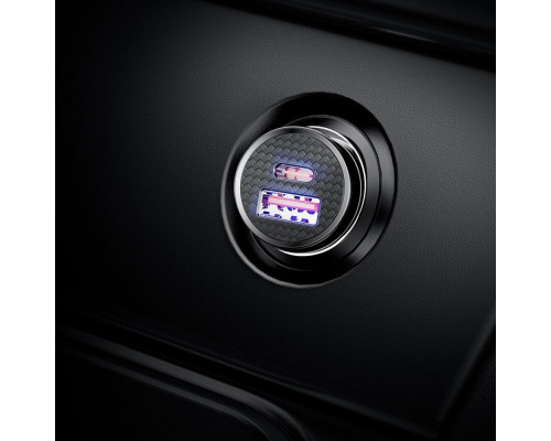 АЗП Baseus Circular Plastic PD3.0 QC 4.0 + 30W USB + Type-C white