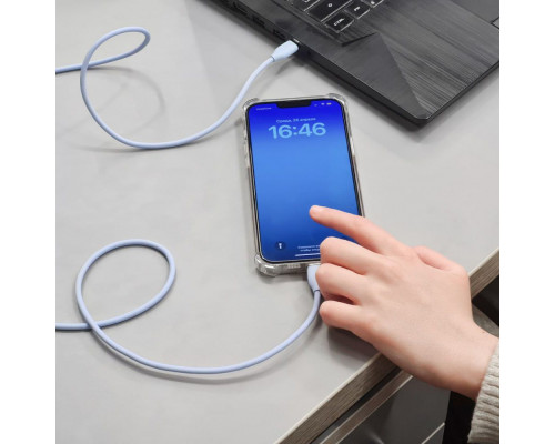 Кабель Baseus Jelly Liquid Silica Gel Fast Charging Type-C to Lightning 20W (1.2m) green