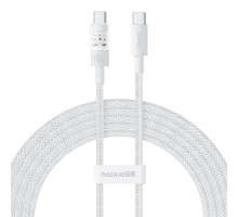 Кабель Baseus Gem Fast-Charging Type-C to Type-C 100W 2m white 2003000163834 6932172658786