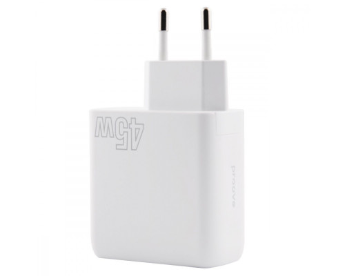 МЗП Proove Silicone Power 45W (Type-C + USB) white