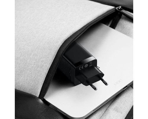 МЗП Baseus GaN3 Pro 65W (2 Type-C + USB) + Cable Type-C to Type-C 100W (1m) black