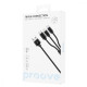 Кабель Proove Triple Connection 3 in 1 Type-C + Micro USB + Lightning (1,2m) black