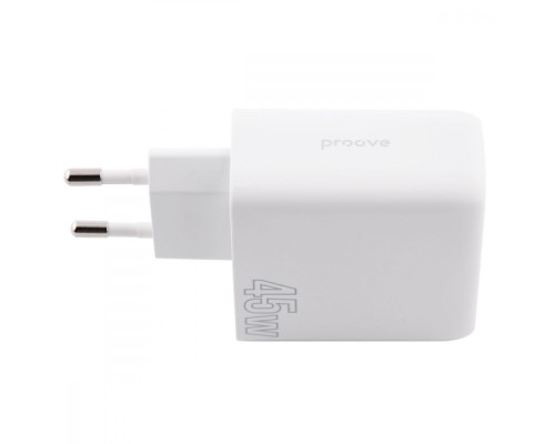 МЗП Proove Silicone Power 45W (Type-C + USB) white