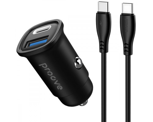 АЗП Proove Flash 30W (Type-C + USB) + Cable Type-C to Type-C black 2003000238846 6901111255263