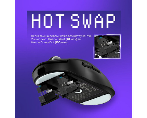 Бездротова ігрова миша Proove Gaming RC Raider 8K white/purple 2003000315653 6901111942538