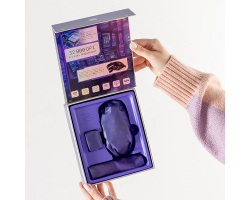 Бездротова ігрова миша Proove Gaming RC Raider 8K white/purple 2003000315653 6901111942538