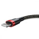 Кабель Baseus Cafule Lightning 1.5A (2m) red/black