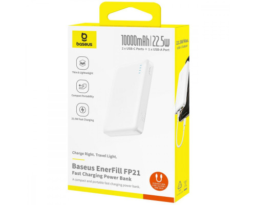Портативна Батарея Baseus EnerFill 22.5W 10000mAh black 2003000288094 6932172690304