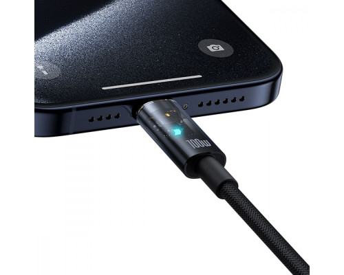 Кабель Baseus Explorer Series Auto Power-Off Type-C to Type-C 100W (2m) black 2003000171709 6932172660604