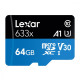 Накопичувач Micro SDXC Card LEXAR 633x (Class 10 UHS-I U3) 64GB