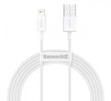 Кабель Baseus Superior Series Fast Charging Lightning 2.4A (2m) white 2001000353859 6953156205468