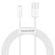 Кабель Baseus Superior Series Fast Charging Lightning 2.4A (2m) white