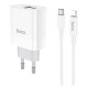 МЗП Hoco C80A Rapido + Cable (Type-C to Lightning) 20W PD+QC3.0 Type-C + USB white