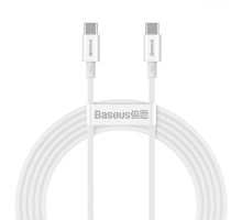 Кабель Baseus Superior Series Fast Charging Type-C to Type-C PD 100W (2m) white 2001000387250 6953156208469