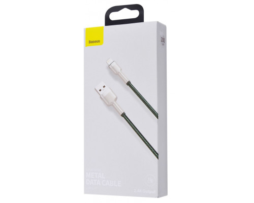 Кабель Baseus Cafule Metal Lightning 2.4A (2m) red