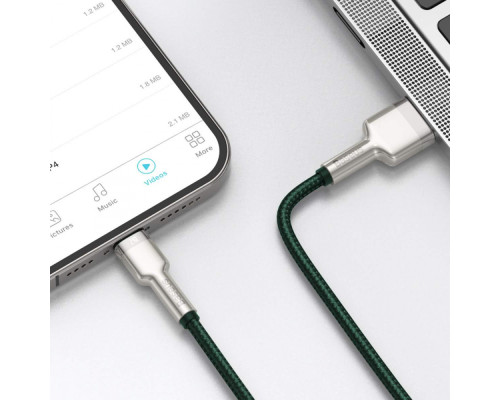 Кабель Baseus Cafule Metal Lightning 2.4A (2m) red